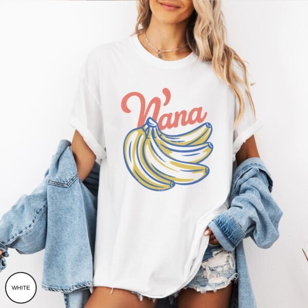 Comfort Colors® Nana Banana Shirt – Retro Fruit Graphic Tee, Funny Yellow Banana T-Shirt for Summer Vibes - Image 4