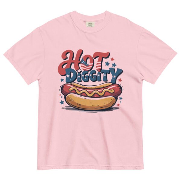 Hot Diggity Comfort Colors® T-Shirt – Vintage 4th of July Hot Dog Graphic Tee, Patriotic Cookout Shirt - Image 11