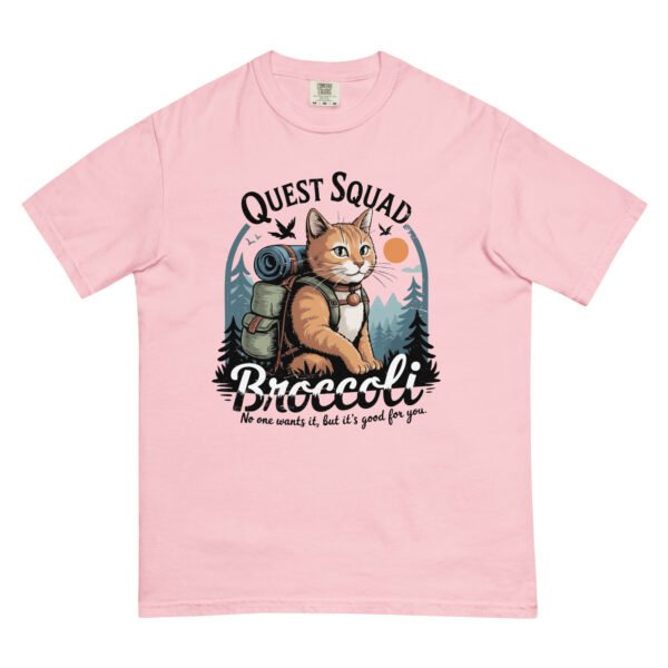 Comfort Colors® Quest Squad Broccoli Shirt – Hiking Cat Graphic Tee – Funny Outdoor Adventure T-Shirt for Nature Lovers - Image 7