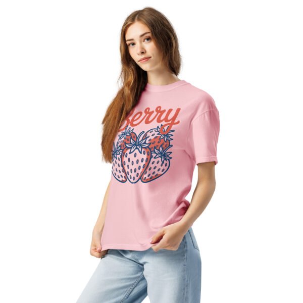 Berry Sweet Comfort Colors® T-Shirt – Retro Strawberry Graphic Tee for Fruit Lovers - Image 4