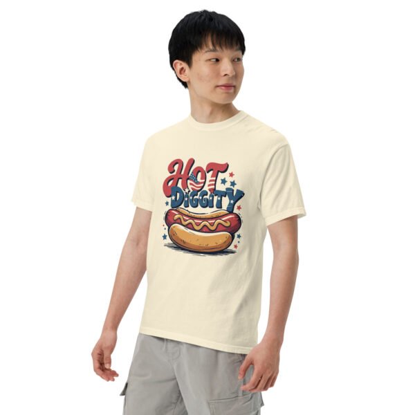 Hot Diggity Comfort Colors® T-Shirt – Vintage 4th of July Hot Dog Graphic Tee, Patriotic Cookout Shirt - Image 9