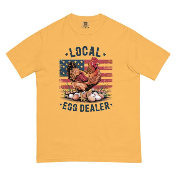 Local Egg Dealer Chicken Lover Shirt – Patriotic 4th of July Comfort Colors® Tee – Funny American Farm Graphic - Image 4