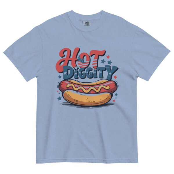 Hot Diggity Comfort Colors® T-Shirt – Vintage 4th of July Hot Dog Graphic Tee, Patriotic Cookout Shirt - Image 10