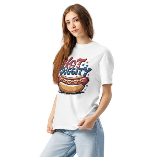 Hot Diggity Comfort Colors® T-Shirt – Vintage 4th of July Hot Dog Graphic Tee, Patriotic Cookout Shirt - Image 8