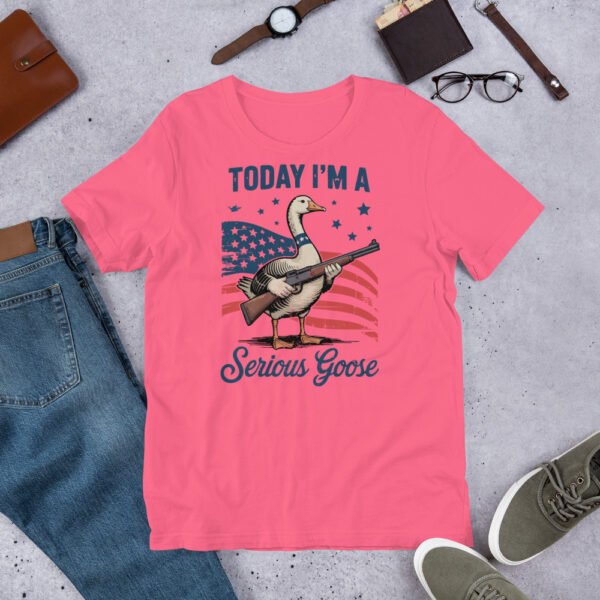 Today I’m A Serious Goose T-Shirt – Funny Patriotic Goose Shirt, 4th of July USA Tee - Image 7