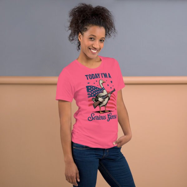 Today I’m A Serious Goose T-Shirt – Funny Patriotic Goose Shirt, 4th of July USA Tee - Image 4