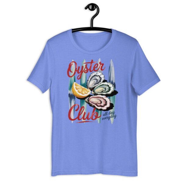 Oyster Club Shirt, Seafood Graphic Tee, Coastal Aesthetic T-Shirt, Lemon Oyster Design, Nautical Vintage Tee - Image 3
