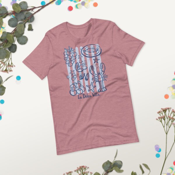 La Dolce Vita Italian Coastal Food T-Shirt – Mediterranean Graphic Tee, Unisex Summer Shirt - Image 5