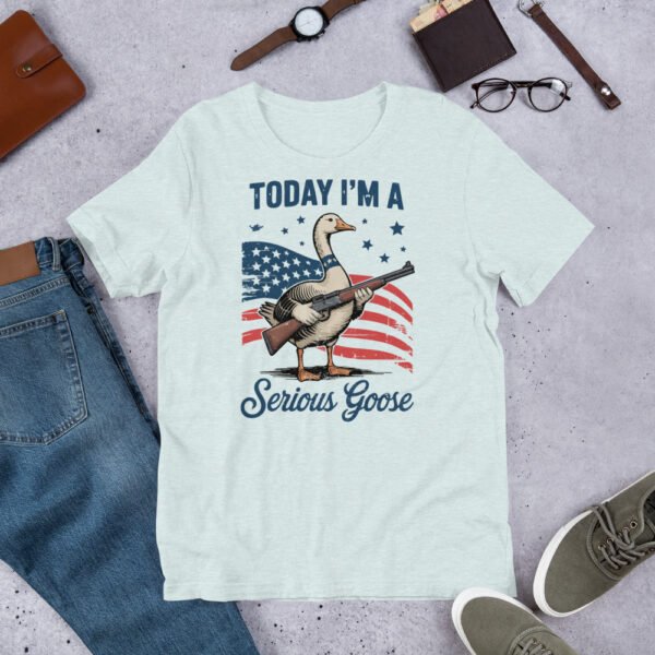 Today I’m A Serious Goose T-Shirt – Funny Patriotic Goose Shirt, 4th of July USA Tee