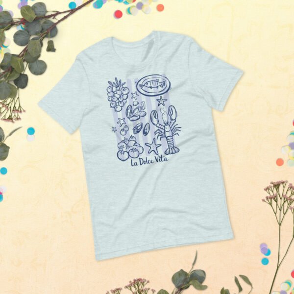 La Dolce Vita Italian Coastal Food T-Shirt – Mediterranean Graphic Tee, Unisex Summer Shirt - Image 7