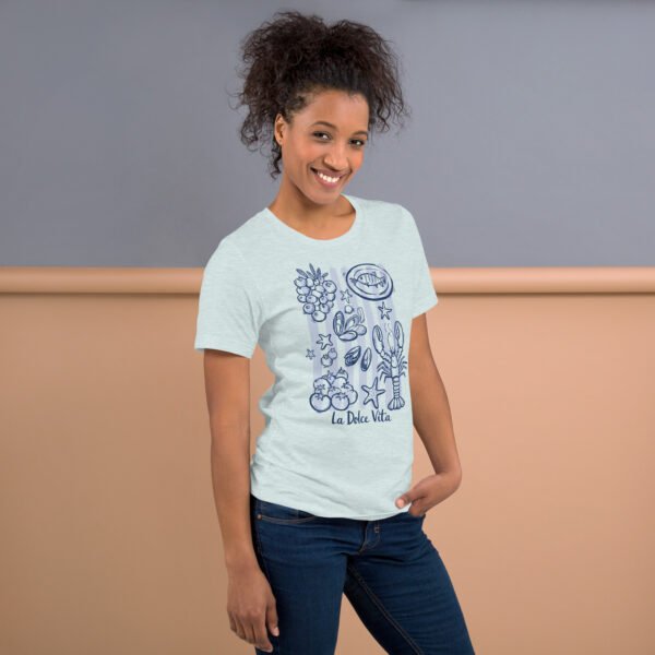 La Dolce Vita Italian Coastal Food T-Shirt – Mediterranean Graphic Tee, Unisex Summer Shirt - Image 2