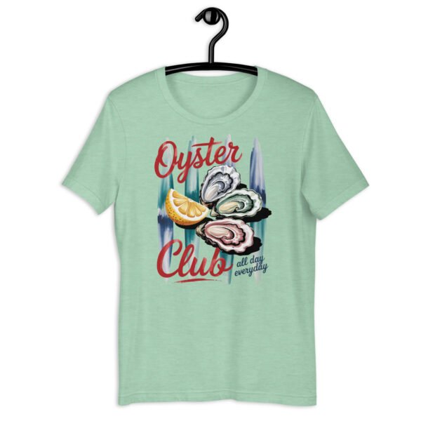 Oyster Club Shirt, Seafood Graphic Tee, Coastal Aesthetic T-Shirt, Lemon Oyster Design, Nautical Vintage Tee - Image 4