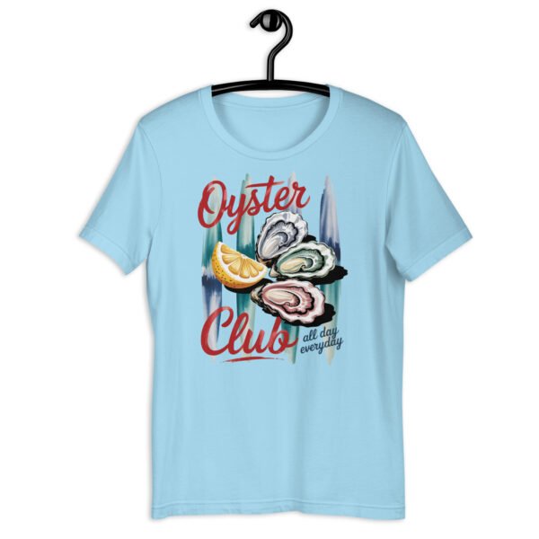Oyster Club Shirt, Seafood Graphic Tee, Coastal Aesthetic T-Shirt, Lemon Oyster Design, Nautical Vintage Tee - Image 5