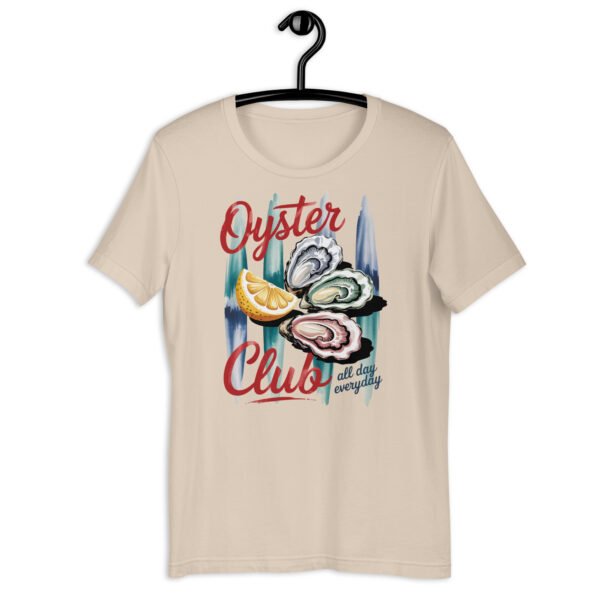 Oyster Club Shirt, Seafood Graphic Tee, Coastal Aesthetic T-Shirt, Lemon Oyster Design, Nautical Vintage Tee - Image 6