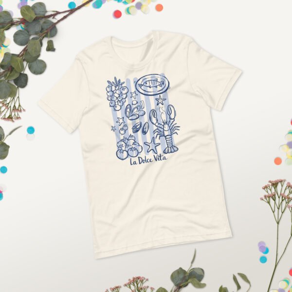 La Dolce Vita Italian Coastal Food T-Shirt – Mediterranean Graphic Tee, Unisex Summer Shirt - Image 10