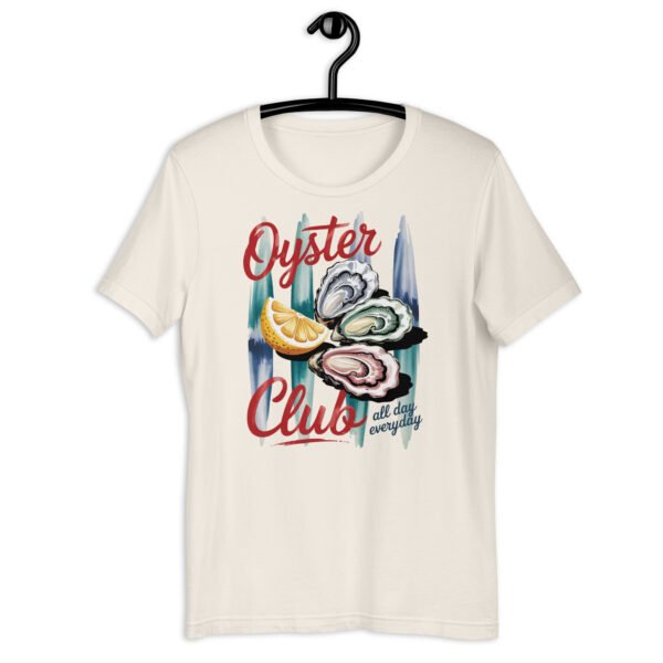 Oyster Club Shirt, Seafood Graphic Tee, Coastal Aesthetic T-Shirt, Lemon Oyster Design, Nautical Vintage Tee - Image 7