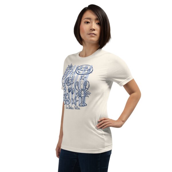 La Dolce Vita Italian Coastal Food T-Shirt – Mediterranean Graphic Tee, Unisex Summer Shirt - Image 3