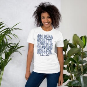 La Dolce Vita Italian Coastal Food T-Shirt – Mediterranean Graphic Tee, Unisex Summer Shirt