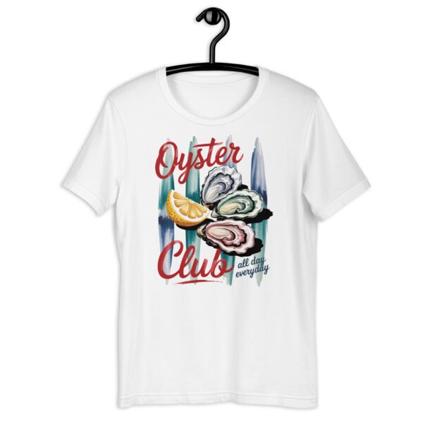 Oyster Club Shirt, Seafood Graphic Tee, Coastal Aesthetic T-Shirt, Lemon Oyster Design, Nautical Vintage Tee - Image 8