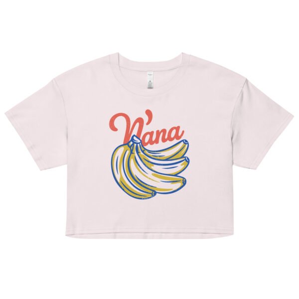 Nana Banana Retro Graphic Women's Crop Top - Cute Fruit Shirt for Summer Vibes - Image 6